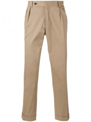 Классические брюки чинос Briglia 1949. Цвет: телесный
