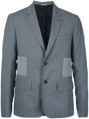 Пиджак с контрастными вставками Oamc. Цвет: серый