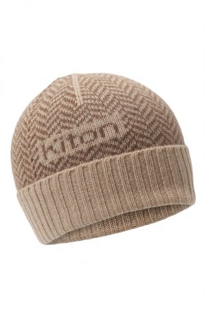 Кашемировая шапка Kiton. Цвет: бежевый
