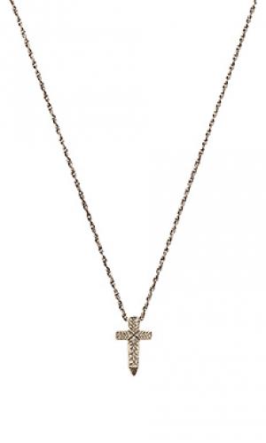 Ожерелье cross Cast of Vices. Цвет: металлический серебряный