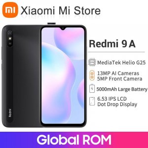 Смартфон Redmi 9A 9 A MTK Helio G25, восьмиядерный процессор, 5000 мАч, зарядка, 10 Вт, 6,53-дюймовый дисплей DotDrop Xiaomi