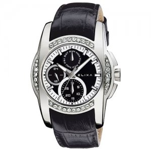 Наручные часы E008-L025, черный ELIXA. Цвет: черный