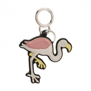 Кожаный брелок Flamingo Loewe. Цвет: розовый