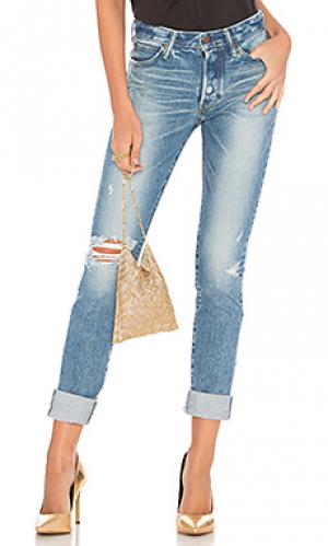 Узкие прямые джинсы с рваными деталями Brappers Denim. Цвет: none
