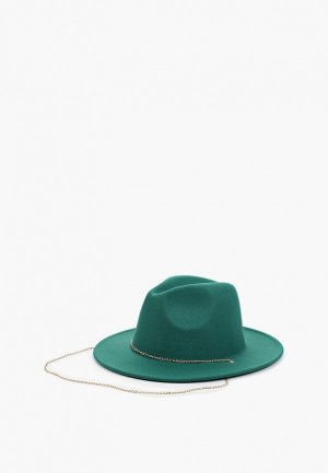 Шляпа Rinascimento с цепочкой. Цвет: бирюзовый