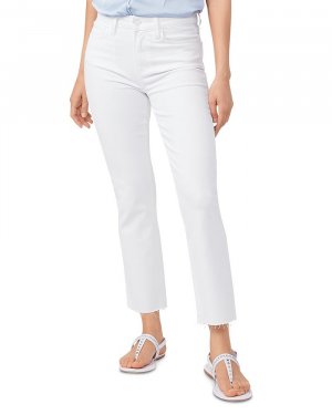 Укороченные прямые джинсы Cindy с высокой посадкой в ​​цвете Crisp White PAIGE