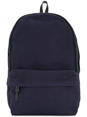 Рюкзак с контрастной вставкой Cabas. Цвет: синий