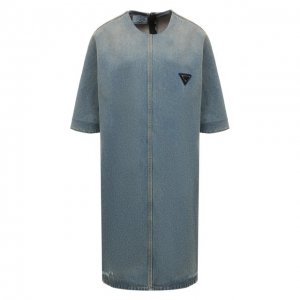 Джинсовое платье Prada. Цвет: голубой
