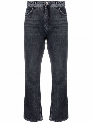 Укороченные джинсы с завышенной талией Patrizia Pepe. Цвет: серый