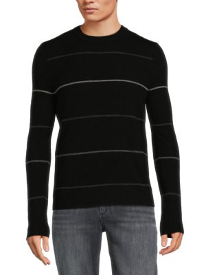 Полосатый свитер с круглым вырезом , черный Autumn Cashmere