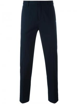 Классические брюки-чинос Emporio Armani. Цвет: синий