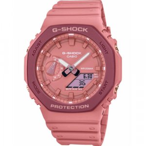 Наручные часы CASIO G-Shock GA-2110SL-4A4, розовый, бордовый. Цвет: розовый