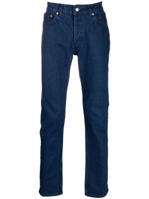 Узкие джинсы средней посадки SANDRO. Цвет: синий