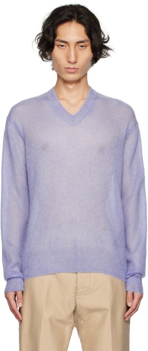 Пурпурный свитер с начесом TOM FORD