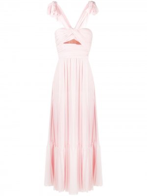 Вечернее платье без рукавов с вырезами Giambattista Valli. Цвет: розовый