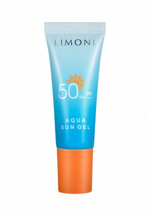 Крем солнцезащитный Limoni гель для лица и тела корейский / SPF 50+ РА++++ Aqua Sun Gel 25 мл. Цвет: белый