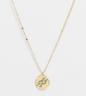Золотистое ожерелье с зодиакальной подвеской со знаком Рыбы и камнем-оберегом In Stars-Золотистый Kate Spade