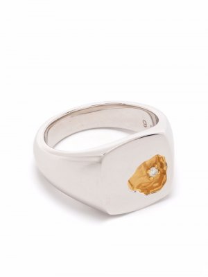 Декорированный перстень Tom Wood. Цвет: серебристый