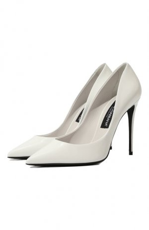 Кожаные туфли Cardinale Dolce & Gabbana. Цвет: белый