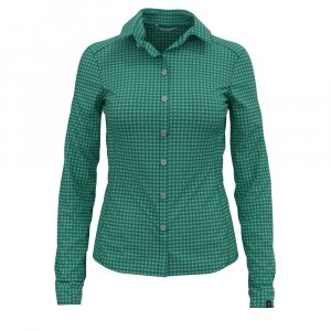 Рубашка с длинным рукавом Kumano Check, зеленый Odlo