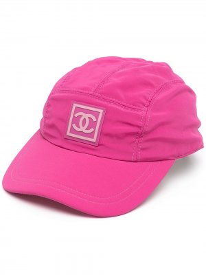 Кепка Sports Line с логотипом CC Chanel Pre-Owned. Цвет: розовый
