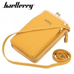 Женская кожаная сумка для телефона, клатч, модная через плечо, сумки плечо Baellerry