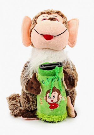 Игрушка мягкая Magic Bear Toys Обезьяна Арина, 22x11 см.. Цвет: коричневый