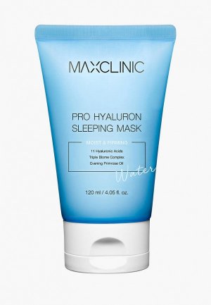 Маска для лица Maxclinic ночная Pro Hyaluron Sleeping Mask с 11 видами гиалуроновой кислоты укрепляющая, 120 мл. Цвет: белый