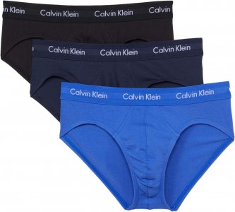 Хлопковые эластичные трусы на бедрах , черный Calvin Klein Underwear