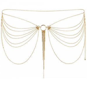 Bijoux Бикини-цепочка Magnifique Metallic chain waist jewelry - Indiscrets. Цвет: золотистый