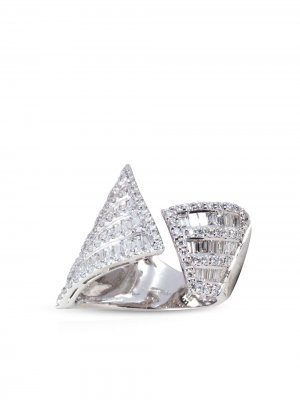 Кольцо Origami из белого золота с бриллиантами Kavant & Sharart. Цвет: серебристый