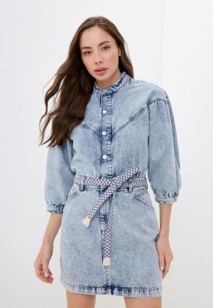 Платье джинсовое Scotch&Soda. Цвет: голубой