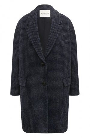 Шерстяное пальто Isabel Marant Etoile. Цвет: синий