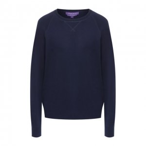 Шерстяной пуловер с круглым вырезом Ralph Lauren. Цвет: синий