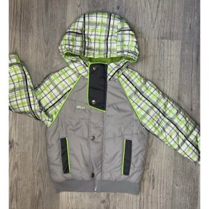 Куртка куртка, размер 104, серый, зеленый Boom. Цвет: зеленый/серый/серо-зеленый