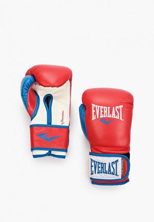 Перчатки боксерские Everlast Powerlock. Цвет: красный