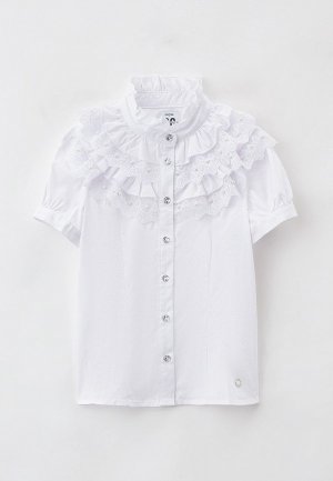 Блуза PlayToday. Цвет: белый
