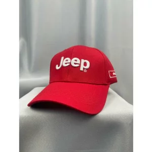 Бейсболка Авто кепка Джип мужская женская, размер 55-58, красный JEEP. Цвет: красный