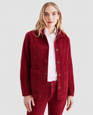 Вельветовая женская куртка Dockers, красный DOCKERS. Цвет: красный