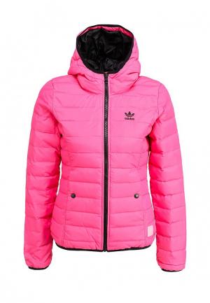 Куртка утепленная adidas Originals SLIM TREF JACKT. Цвет: розовый