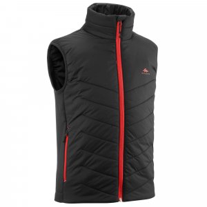 Гибридная дутая куртка без рукавов Decathlon Hiking Hybrid , черный Quechua