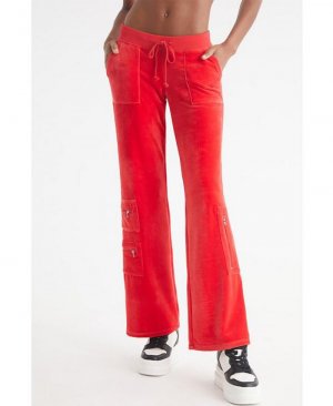 Женские спортивные брюки-карго Heritage , красный Juicy Couture