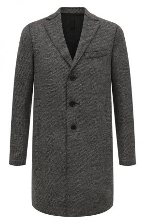 Шерстяное пальто Harris Wharf London. Цвет: серый