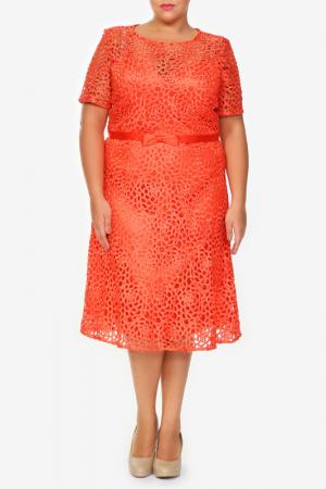 Платье Lia Mara. Цвет: оранжевый