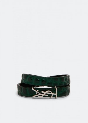 Браслет SAINT LAURENT Opyum bracelet, зеленый