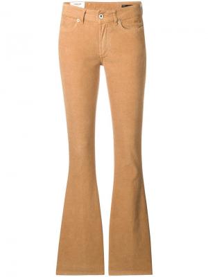 Расклешенные вельветовые джинсы Dondup. Цвет: бежевый