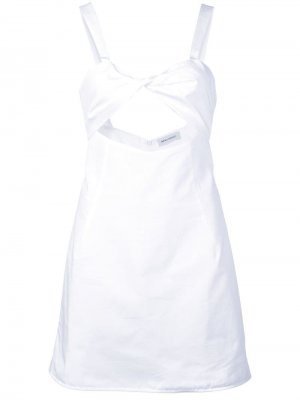 Платье с вырезом Beau Souci. Цвет: белый