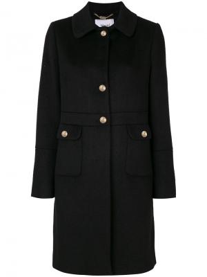 Пальто с крупными пуговицами Blugirl. Цвет: чёрный
