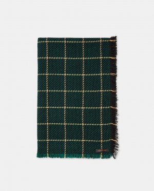 Мужской шарф квадратного дизайна , темно-зеленый Florentino