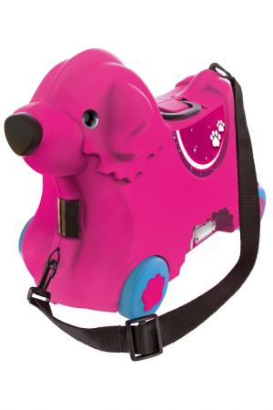 Детский чемодан на колесиках BIG. Цвет: розовый